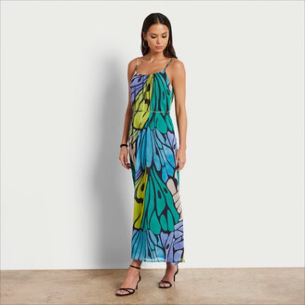 BNWT Sam Edelman Butterfly Trapeze Maxi Dress - M